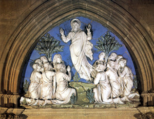 Luca della Robbia, Ascensione di Cristo